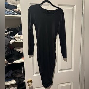 A pea in the pod black maternity long sleeve dress